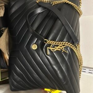 Saint Laurent “Large Loulou Chain Bag in Noir”